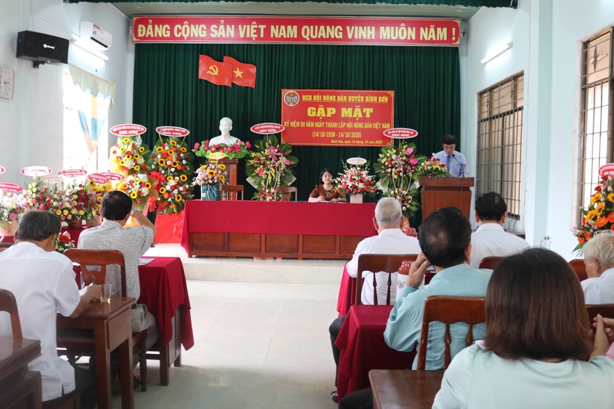 Hội nông dân huyện Bình Sơn: Gặp mặt kỷ niệm 90 năm ngày thành lập Hội nông dân Việt Nam