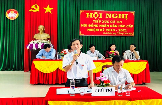 Đại biểu HĐND tỉnh và huyện tiếp xúc cử tri tại xã Bình Phước