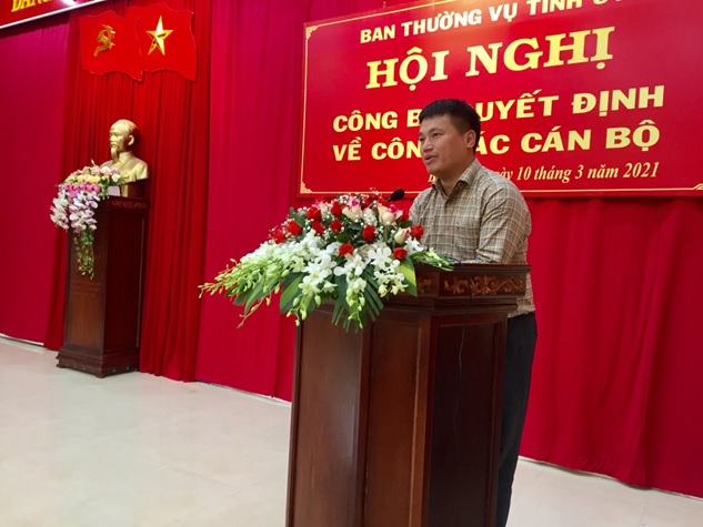 Tỉnh ủy Quảng Ngãi công bố quyết định công tác cán bộ tại huyện Bình Sơn