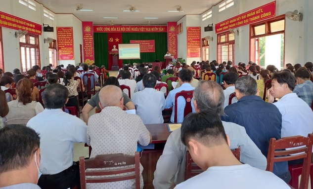 Bình Chánh quán triệt nghị quyết Đại hội đại biểu Đảng bộ tỉnh Quảng Ngãi lần thứ XX cho cán bộ, đảng viên