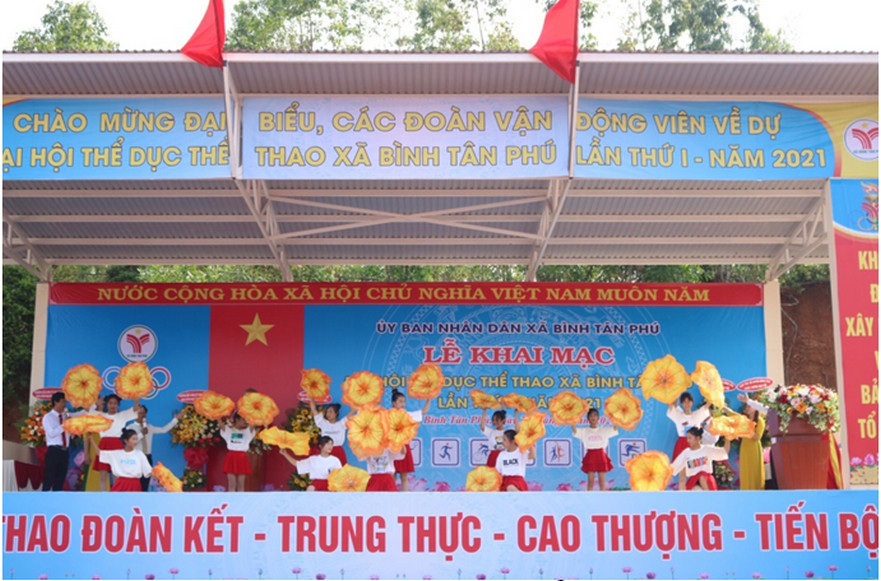 Xã Bình Tân Phú; Tổ chức điểm Đại hội thể dục cấp cơ sở năm 2021