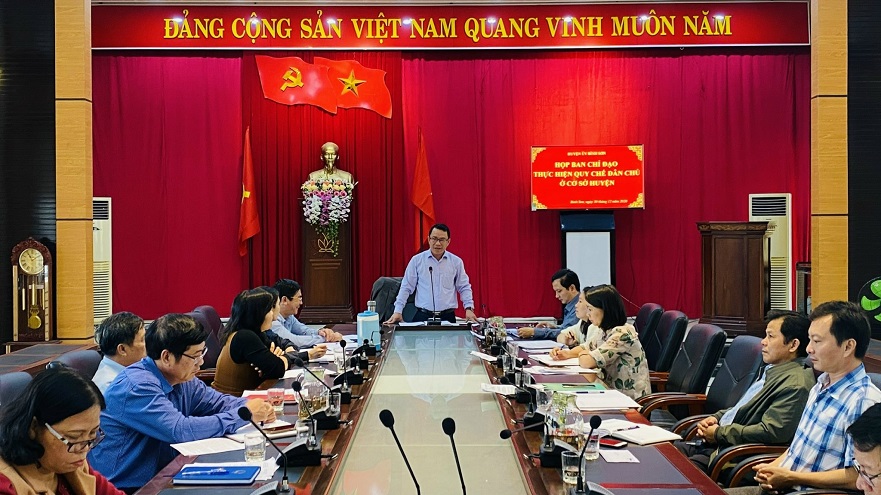 Ban Chỉ đạo thực hiện Quy chế dân chủ ở cơ sở huyện Bình Sơn đứng thứ 5 trong toàn tỉnh