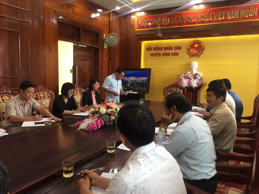 Ban Dân vận Huyện uỷ và UBND huyện Bình Sơn tổ chức đánh giá kết quả thực hiện Quy chế phối hợp năm 2020.