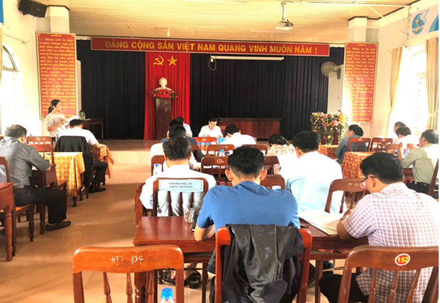 Huyện Bình Sơn đối thoại với các hộ dân thuộc dự án Khu dân cư Kè Bắc sông Trà Bồng