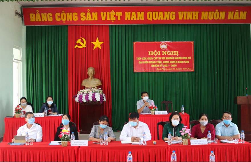 Ứng cử viên đại biểu HĐND tỉnh, huyện: Tiếp xúc cử tri tại xã Bình Phước
