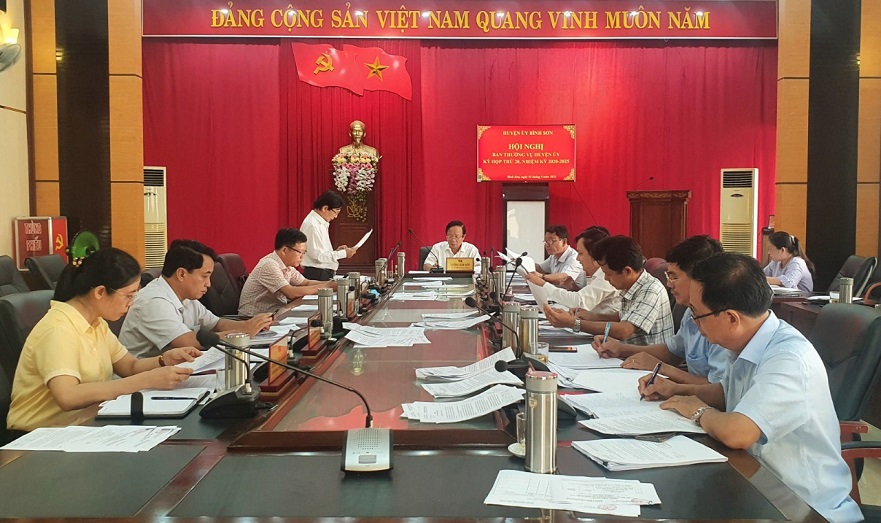 Hội nghị Ban Thường vụ Huyện ủy lần thứ 20, khóa XXVII
