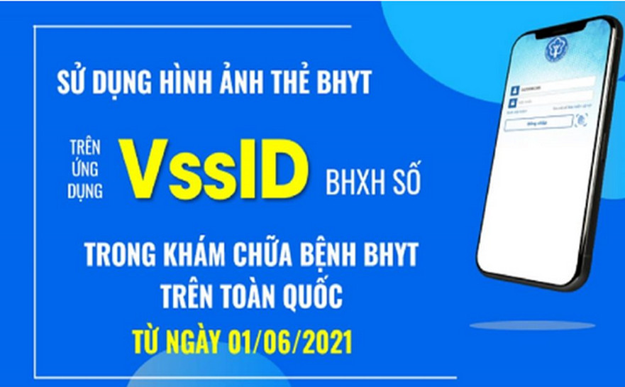Từ ngày 1/6/2021, dùng ảnh thẻ BHYT trên ứng dụng VssID để khám chữa bệnh