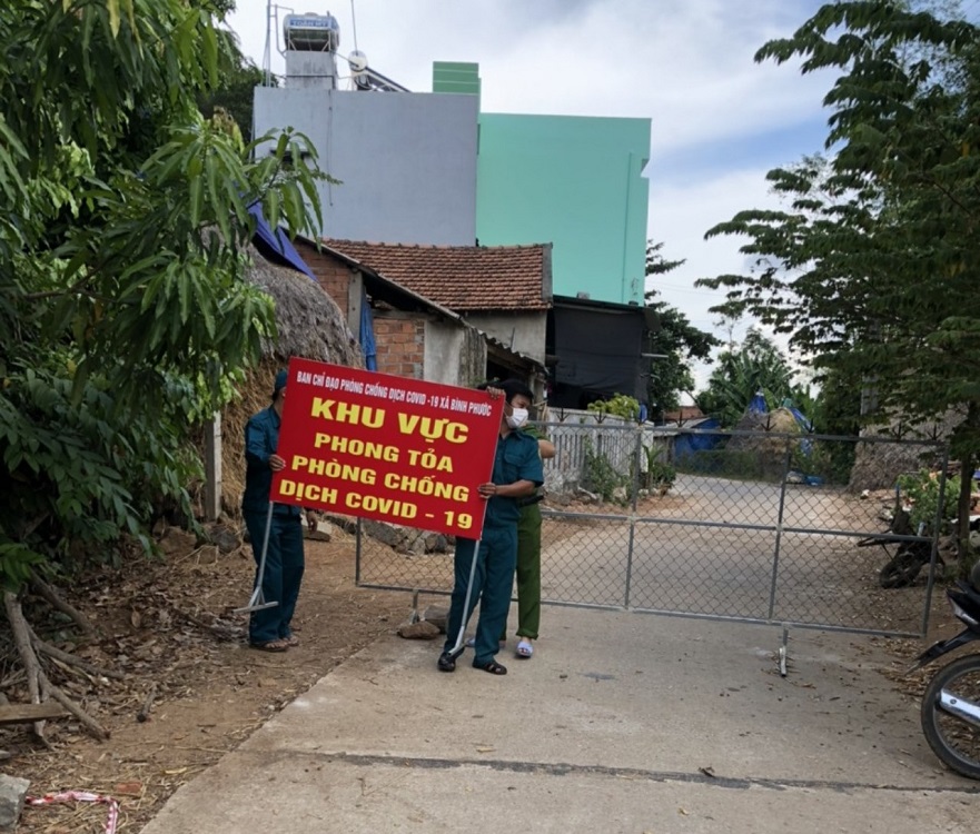 Dỡ bỏ phong tỏa tại xã Bình Phước
