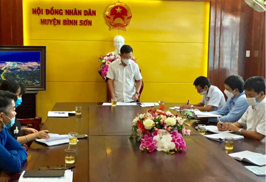 Bình Sơn, họp Ban Chỉ đạo triển khai kế hoạch rà soát hộ nghèo, hộ cận nghèo giai đoạn 2022-2025