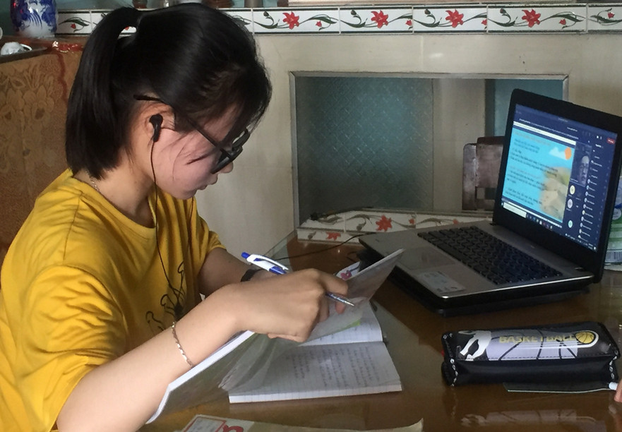 Dạy và học trực tuyến ở huyện Bình Sơn gặp nhiều khó khăn