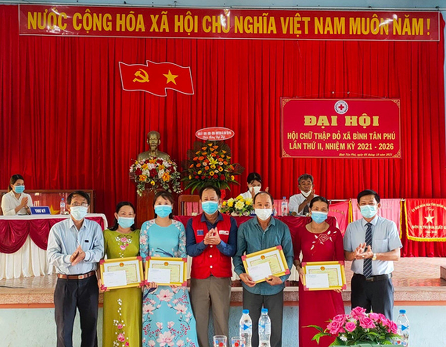Đại hội Hội chữ thập đỏ xã Bình Tân Phú lần thứ II nhiệm kỳ 2021-2026