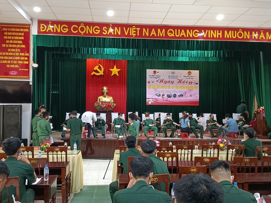 Ban CHQS huyện Bình Sơn với Ngày hội hiến máu tình nguyện