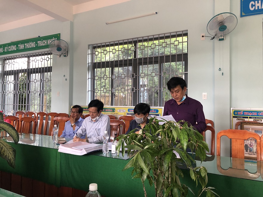Sở Xây dựng kiểm tra công tác nghiệm thu hoàn thành công trình Trường Tiểu học và Trung học cơ sở Bình Tân Phú