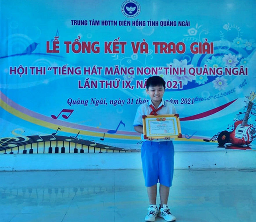 Em Trương Quang Bách đạt giải nhất hội thi 
