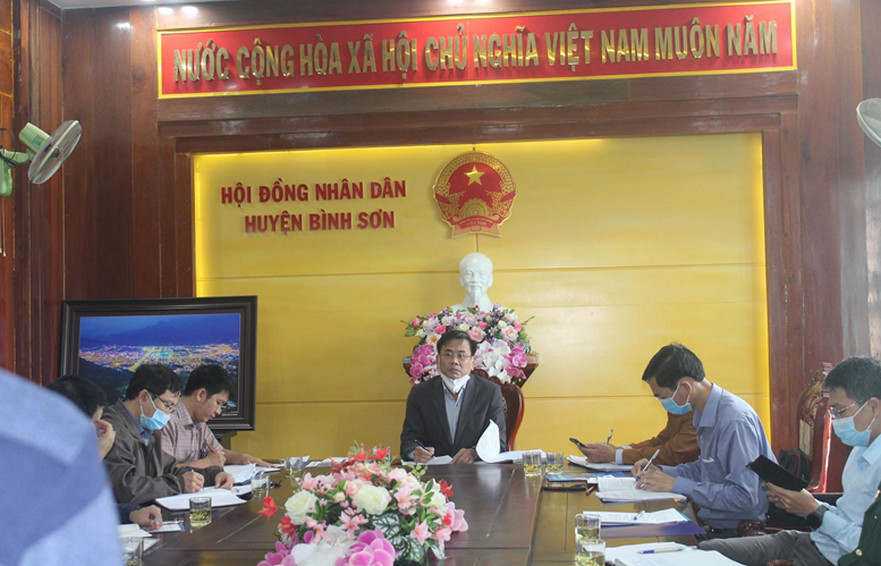 Bình Sơn tổ chức cuộc họp bàn triển khai Kế hoạch bảo vệ thi công dự án Bến cảng tổng hợp Container Hòa Phát Dung Quất