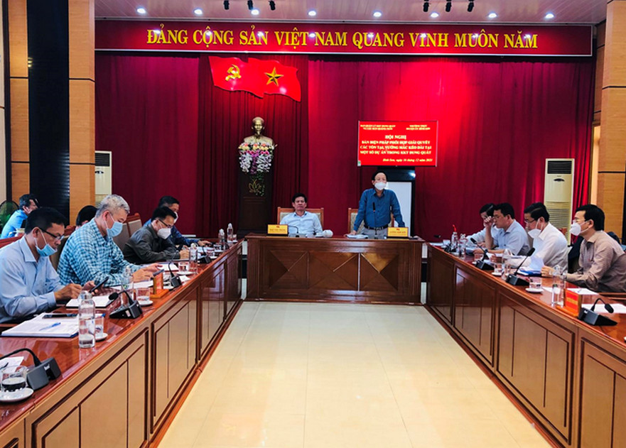 Huyện ủy Bình Sơn- Ban quản lý Khu kinh tế Dung Quất phối hợp giải quyết các tồn tại, vướng mắc tại một số dự án trong Khu kinh tế Dung Quất
