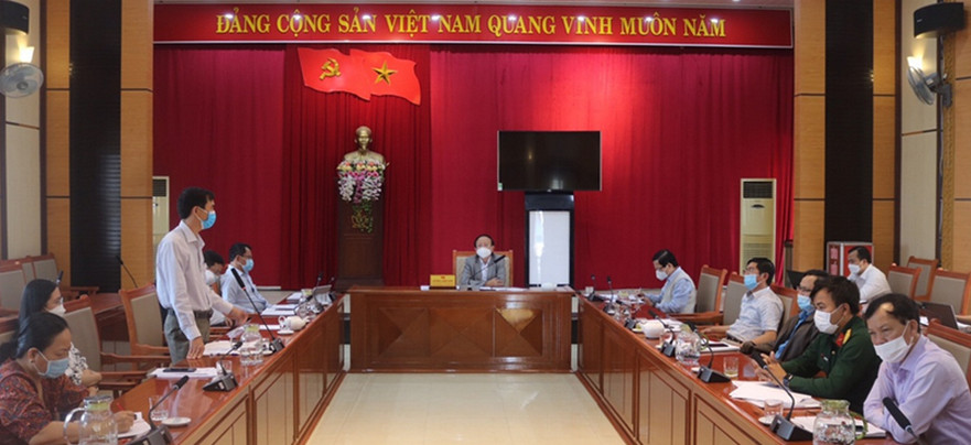 Ban chỉ đạo phòng chống dịch Covid-19 huyện Bình Sơn tổ chức họp bàn, chỉ đạo về công tác phòng chống dịch Covid- 19