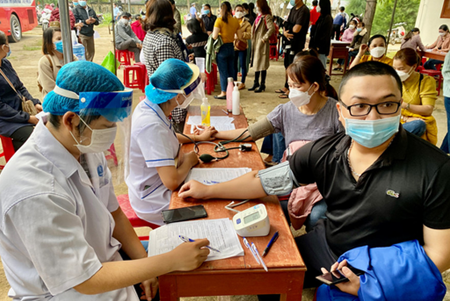 Bình Sơn tổ chức hiến máu nhân đạo đợt 1.2022