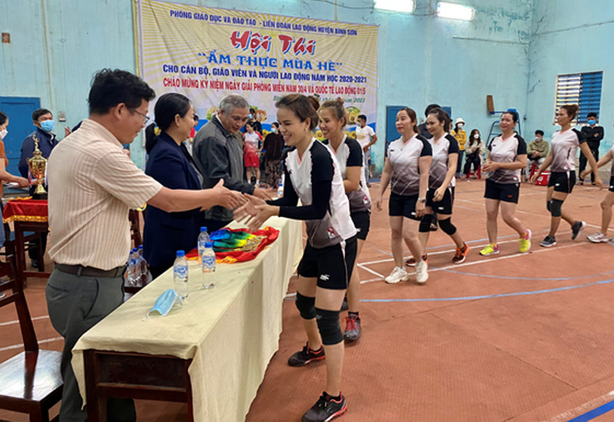 Kết thúc 4 môn Đại hội TD-TT huyện Bình Sơn lần thứ VII