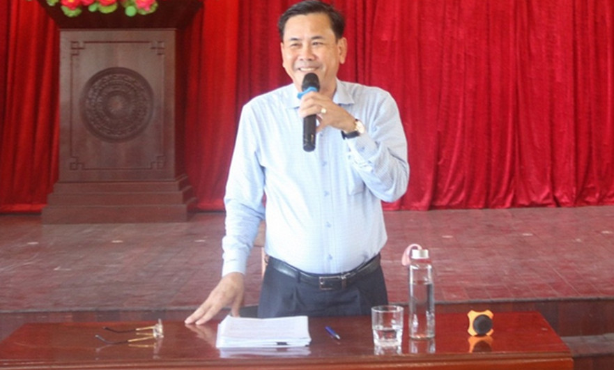 UBND huyện Bình Sơn làm việc với Trung tâm phát triển quỹ đất huyện