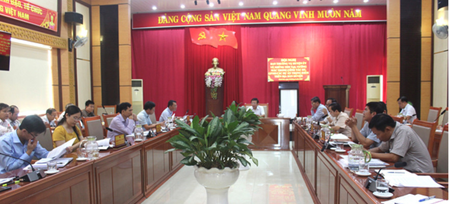 Ban Thường vụ Huyện ủy Bình Sơn: Hội nghị mở rộng giải quyết những tồn tại vướng mắc các dự án trọng điểm trên địa bàn