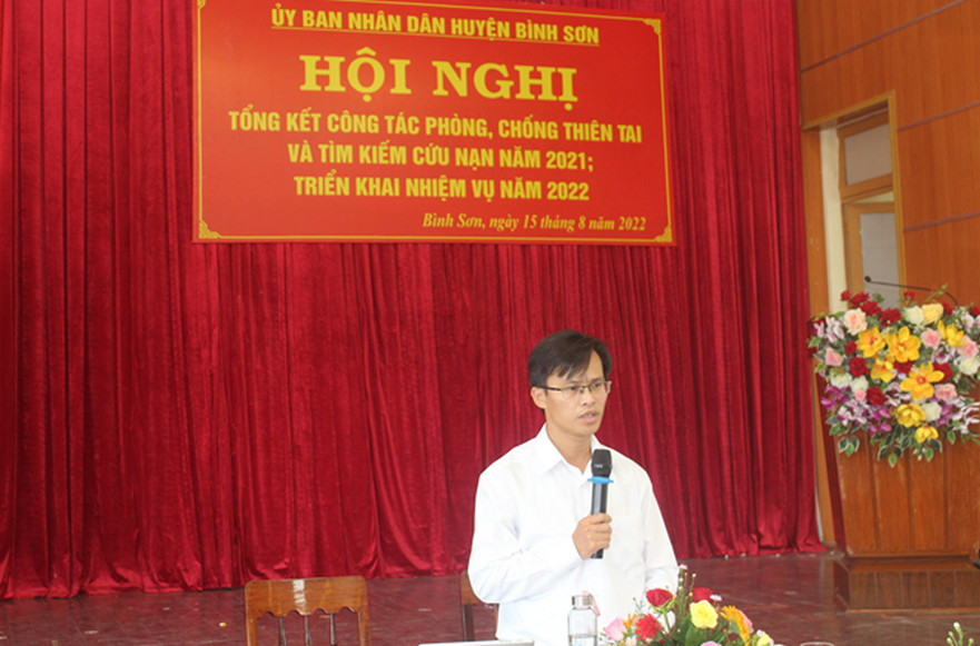 Huyện Bình Sơn triển khai công tác phòng, chống thiên tai và tìm kiếm cứu nạn năm 2022