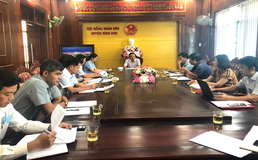 Bình Sơn; Hội nghị liên tịch chuẩn bị nội dung tổ chức kỳ họp chuyên đề -Kỳ họp thứ 7 HĐND huyện khóa XII