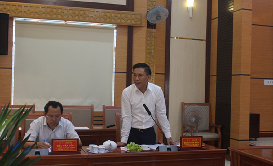 Đoàn kiểm tra số 538 của Bộ Chính trị làm việc với Ban Thường vụ Huyện ủy Bình Sơn