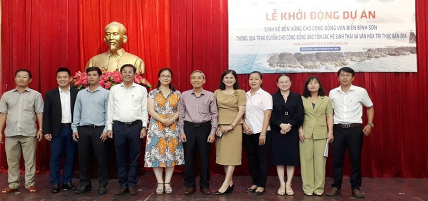 Lễ khởi động Dự án “Sinh kế bền vững cho cộng đồng ven biển Bình Sơn