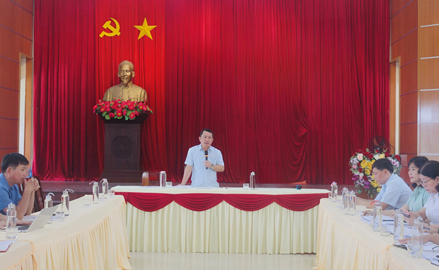 Huyện Bình Sơn tổ chức họp nghe báo cáo tiến độ triển khai thực hiện và giải ngân kế hoạch vốn