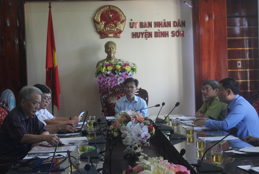 Huyện Bình Sơn tổ chức buổi làm việc về liên kết phát triển rừng trồng sản xuất
