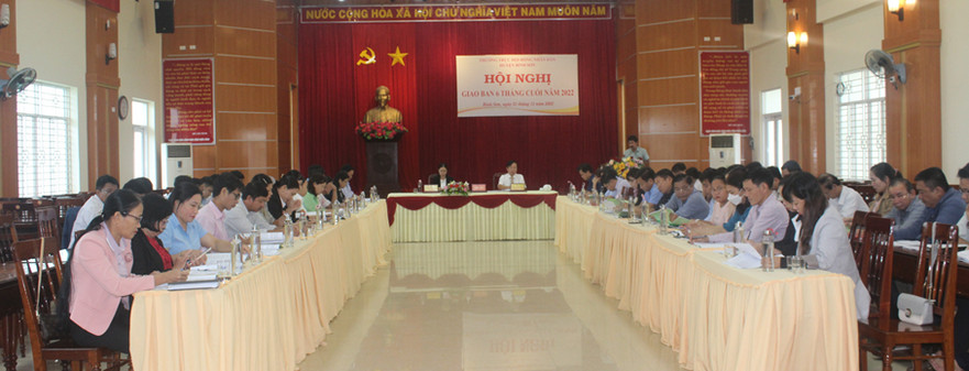 Thường trực HĐND huyện Bình Sơn- Hội nghị giao ban 6 tháng cuối năm 2022