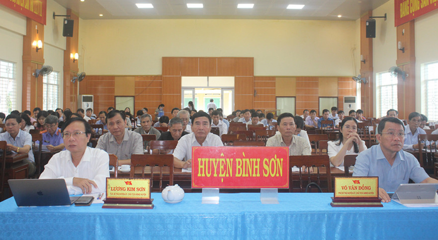 Bình Sơn tham dự Hội nghị trực tuyến toàn quốc nghiên cứu, học tập, quán triệt Nghị quyết TW6