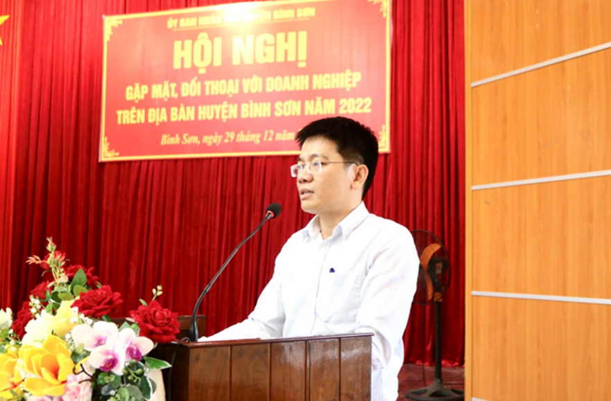Bình Sơn: Tổ chức hội nghị gặp mặt, đối thoại với doanh nghiệp