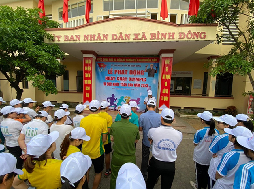 Bình Đông tổ chức Lễ phát động ngày chạy Olympic vì sức khoẻ toàn dân năm 2023