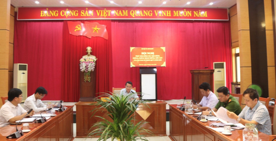 Huyện uỷ Bình Sơn; Tổ chức Hội nghị sơ kết công tác nội chính, phòng chống tham nhũng, tiêu cực, cải cách tư pháp quý I năm 2023