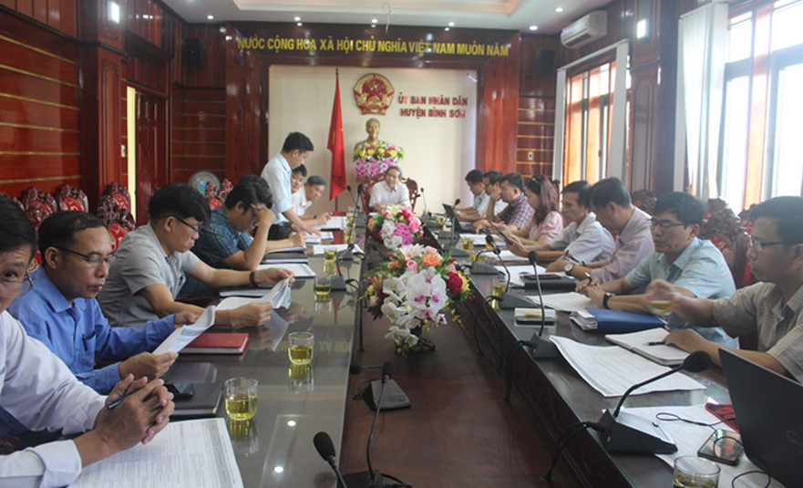 Huyện Bình Sơn rà soát các tồn tại vướng mắc tại dự án Khu liên hợp sản xuất Hòa Phát Dung Quất 2