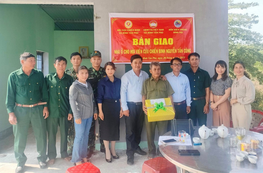 Xã Bình Tân Phú; Ban giao nhà ở cho Cựu chiến binh có hoàn cảnh khó khăn