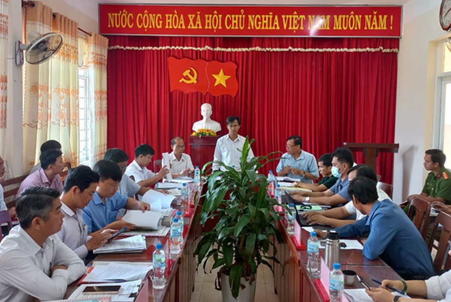 Huyện Bình Sơn thẩm tra đánh giá kết quả thực hiện xây dựng nông thôn mới nâng cao đối với xã Bình Trị