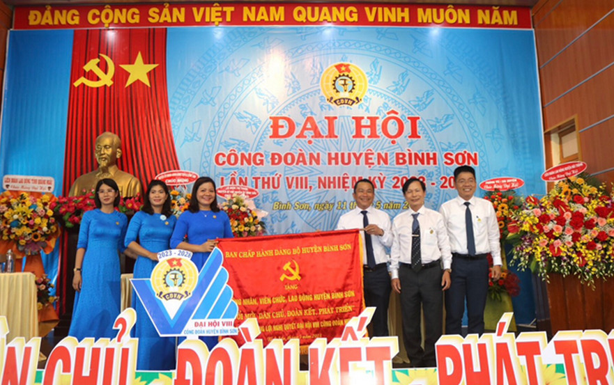Bình Sơn tổ chức thành công Đại hội Công đoàn huyện lần thứ VIII, nhiệm kỳ 2023-2028