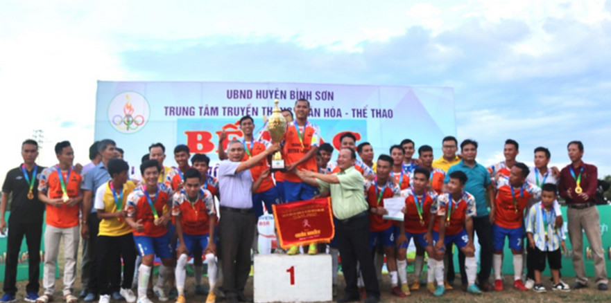 Xã Bình Thạnh đoạt chức vô địch giải bóng đá huyện Bình Sơn năm 2023