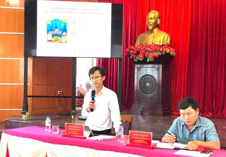 Huyện Bình Sơn tổ chức họp để đánh giá, phân hạng sản phẩm OCOP đợt 01 năm 2023