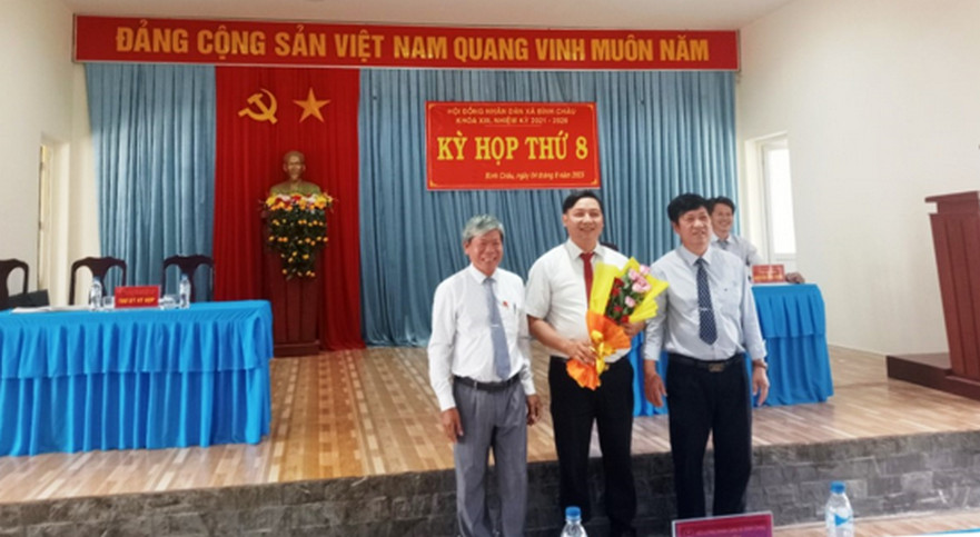 HĐND xã Bình Châu tổ chức kỳ họp thứ 8 bầu bổ sung chức danh Chủ tịch UBND xã