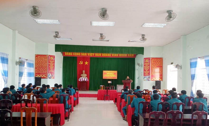 Ban CHQS huyện Bình Sơn sinh hoạt cán bộ quản lý Dân quân tự vệ, Dự bị động viên