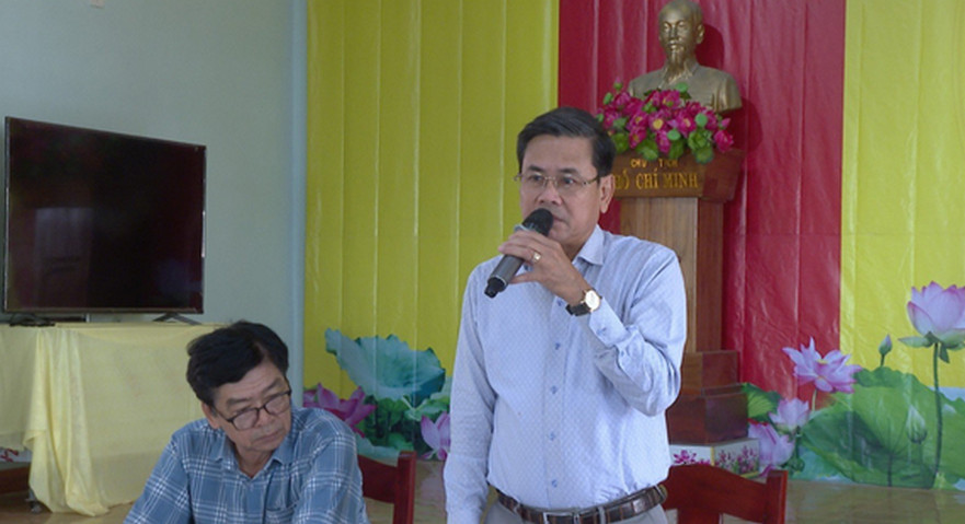 Ban thực hiện cưỡng chế thu hồi đất huyện tổ chức đối thoại với hộ ông Trương Thông