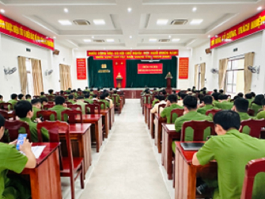 Công an huyện Bình Sơn tổ chức hội nghị triển khai công tác công an năm 2024