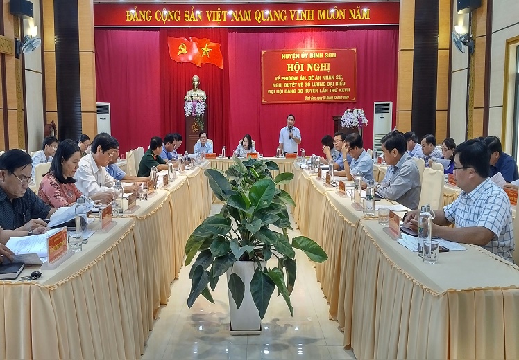 Ban Chấp hành Đảng bộ huyện tổ chức hội nghị cho ý kiến các nội dung chuẩn bị Đại hội XXVII