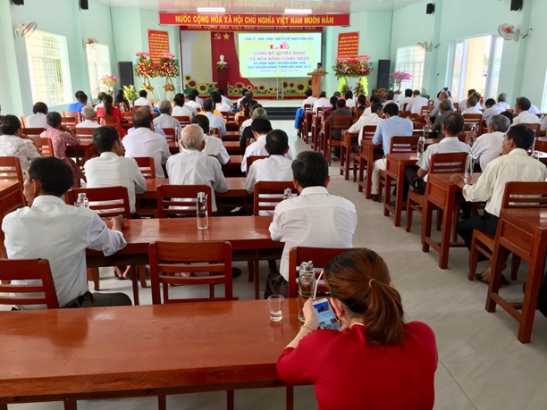 Xã Bình Hiệp, huyện Bình Sơn tổ chức lễ đón nhận danh hiệu xã đạt chuẩn Nông thôn mới