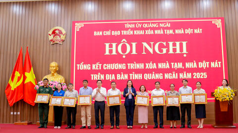 Quảng Ngãi hoàn thành Chương trình xóa nhà tạm, nhà dột nát