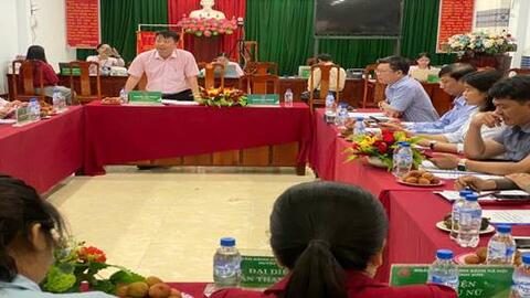 Đoàn công tác của Ngân hàng Chính sách xã hội Trung ương làm việc tại huyện Bình Sơn